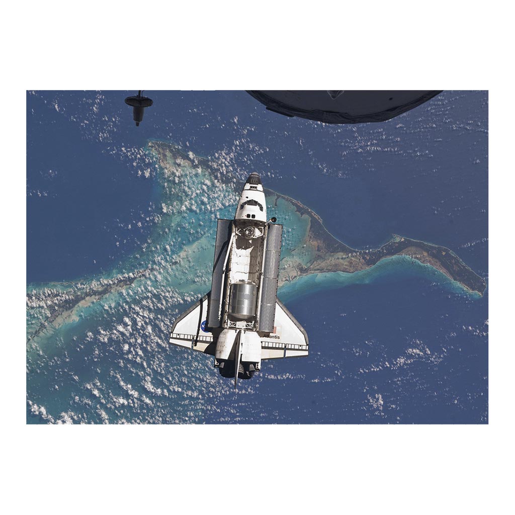 Space Shuttle Atlantis Docking For The Last Time at The ISS Jigsaw Puz ...