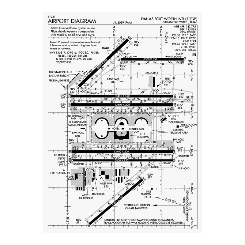 Dallas-Fort Worth International Airport Diagram Jigsaw Puzzle