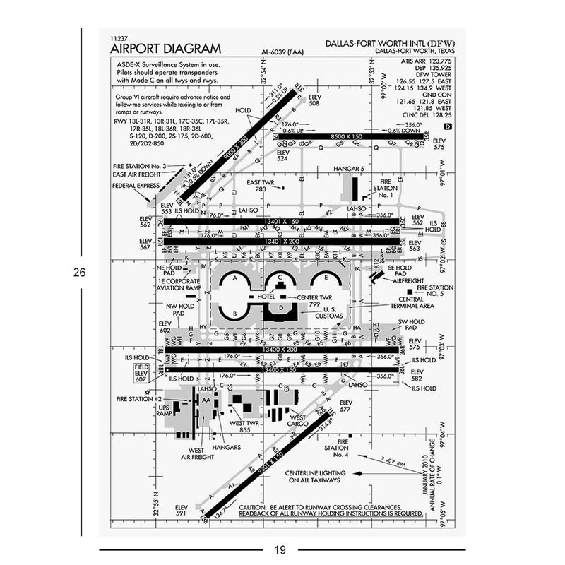 Dallas-Fort Worth International Airport Diagram Jigsaw Puzzle