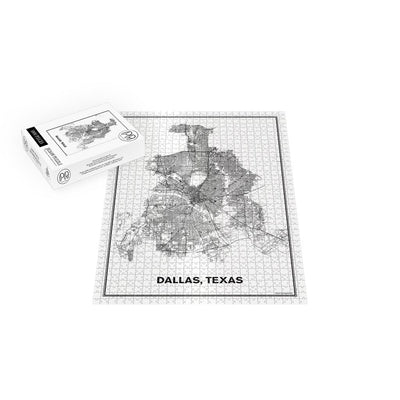 Street Map of Dallas, Texas Jigsaw Puzzle