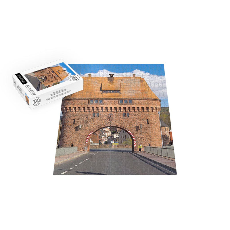 Gatehouse on the Bridge over the Main River, Miltenberg, Germany Jigsaw Puzzle