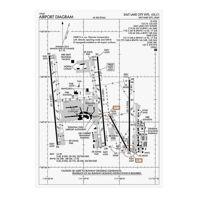 Salt Lake City International Airport Diagram Jigsaw Puzzle