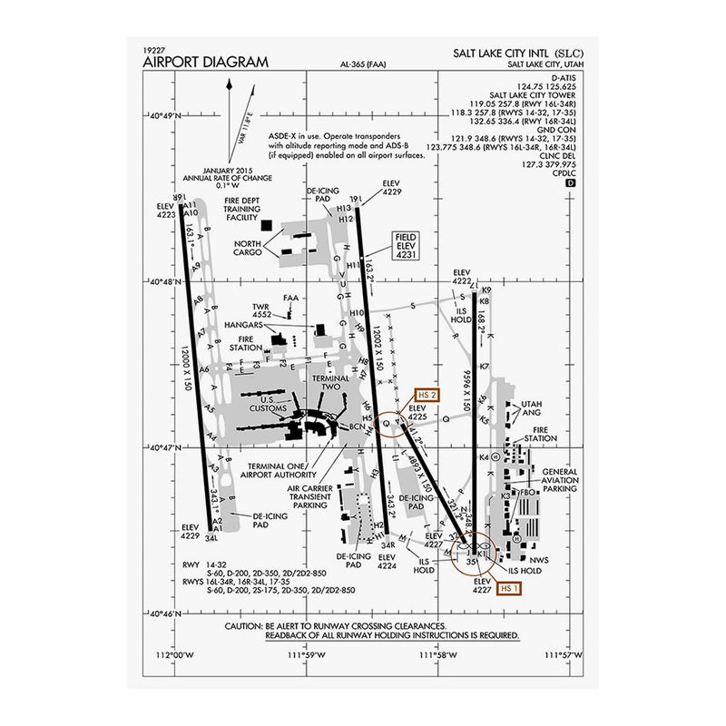 Salt Lake City International Airport Diagram Jigsaw Puzzle