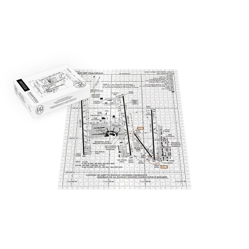 Salt Lake City International Airport Diagram Jigsaw Puzzle