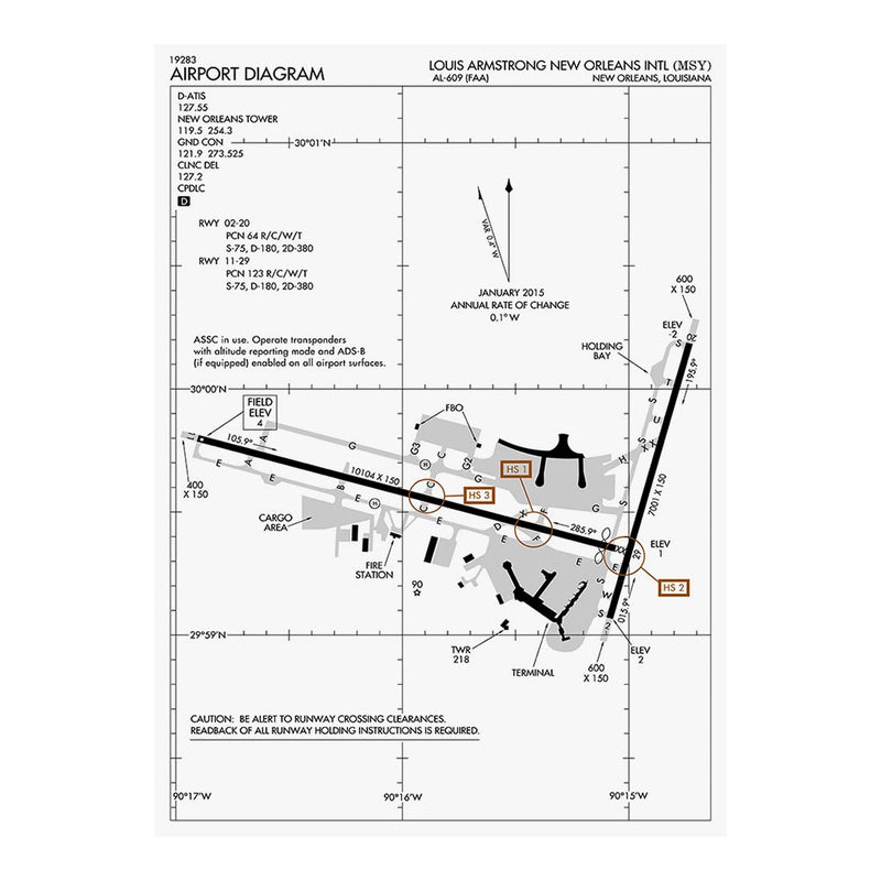 Louis Armstrong New Orleans International Airport Diagram Jigsaw Puzzle