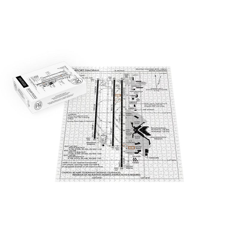 Seattle-Tacoma International Airport Diagram Jigsaw Puzzle