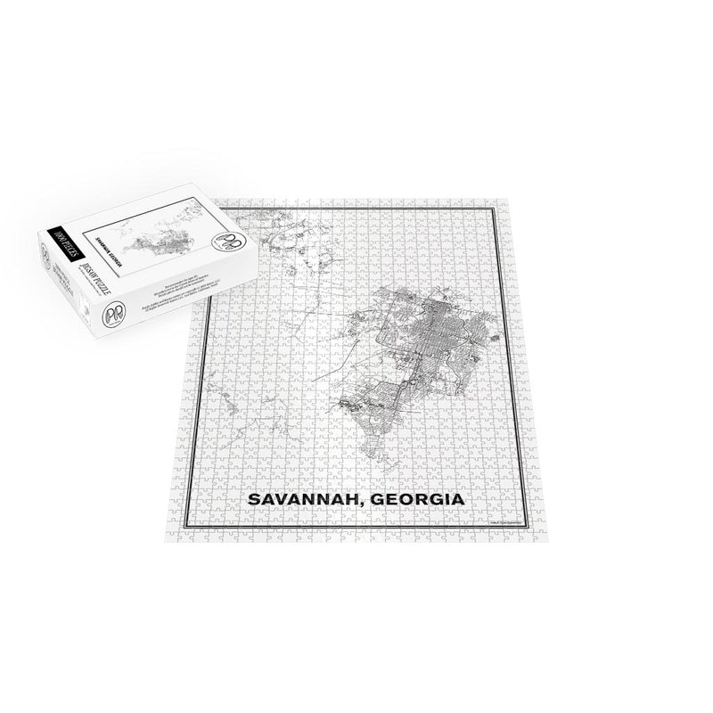 Street Map of Savannah, Georgia Jigsaw Puzzle