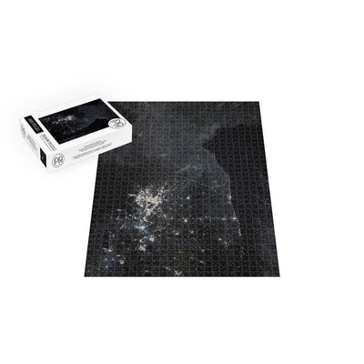 ISS Photograph of The Korean Peninsula at Night Jigsaw Puzzle