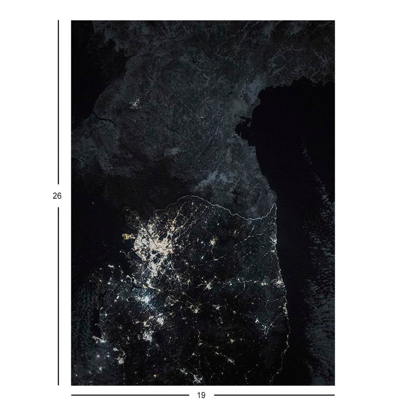 ISS Photograph of The Korean Peninsula at Night Jigsaw Puzzle