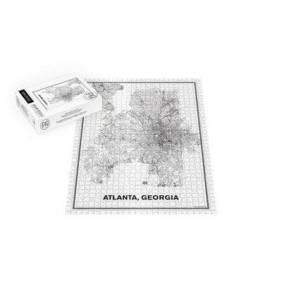 Street Map of Atlanta, Georgia Jigsaw Puzzle