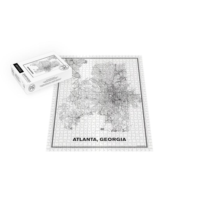 Street Map of Atlanta, Georgia Jigsaw Puzzle