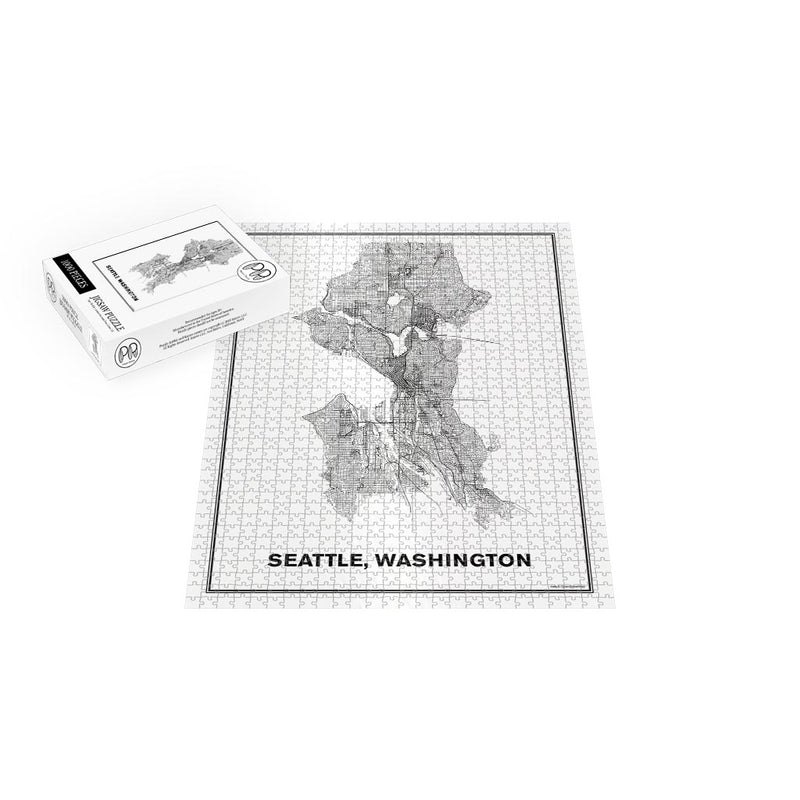Street Map of Seattle, Washington Jigsaw Puzzle