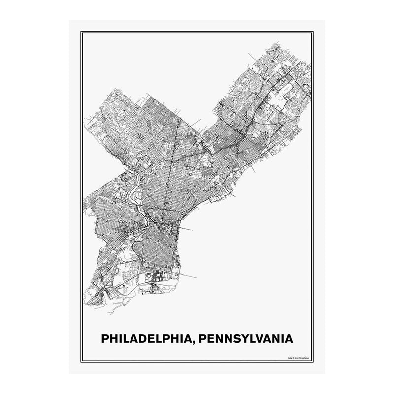 Street Map of Philadelphia, Pennsylvania Jigsaw Puzzle