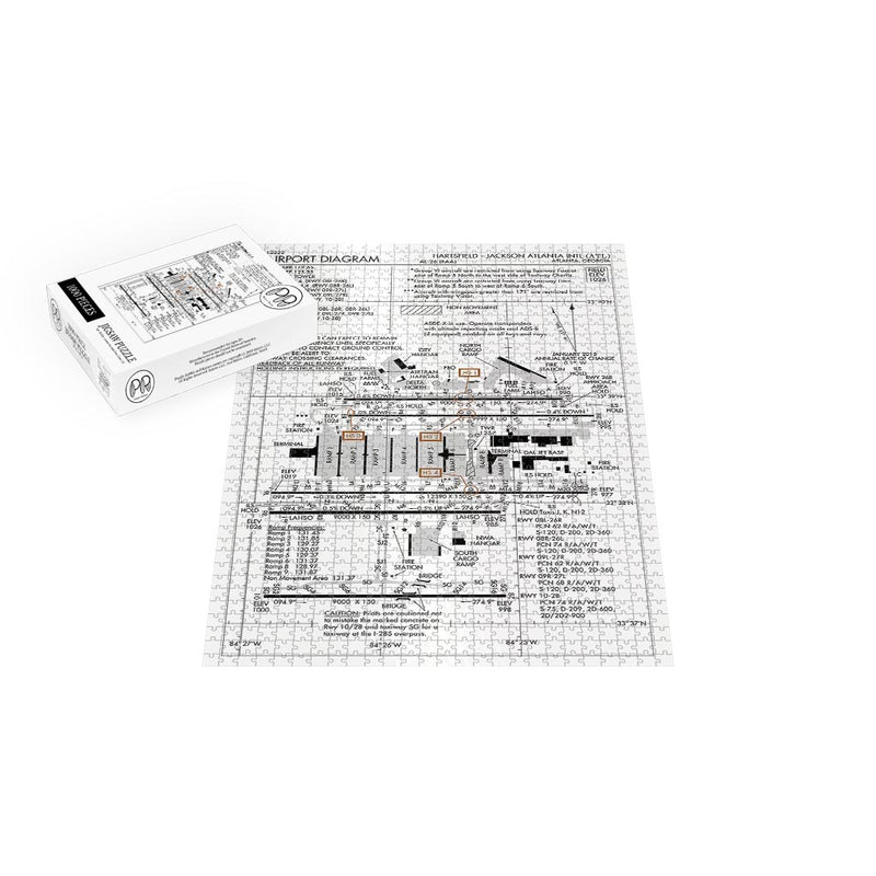 Hartsfield-Jackson Atlanta International Airport Diagram Jigsaw Puzzle