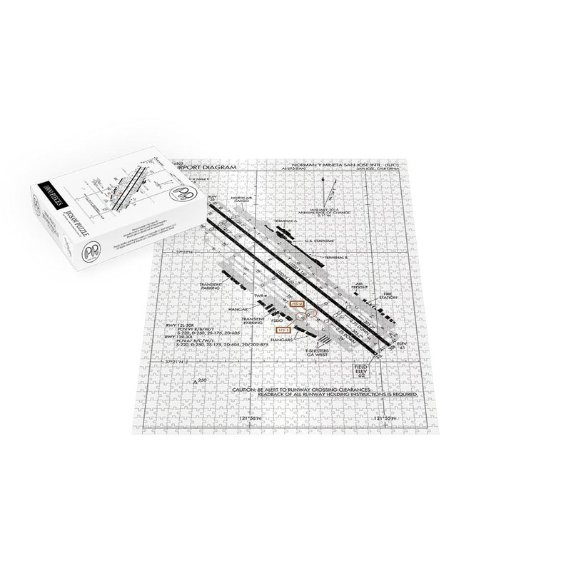 Norman Y Mineta San Jose International Airport Diagram Jigsaw Puzzle