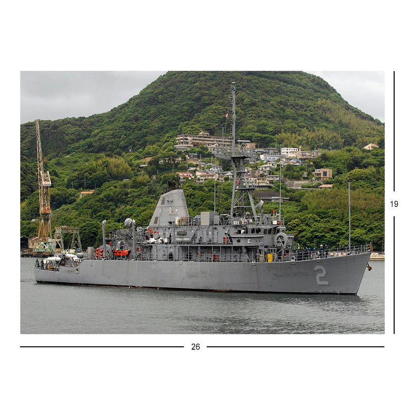 Mine Countermeasures Ship USS Defender (MCM 2) Arrives At Sasebo, Japan Jigsaw Puzzle