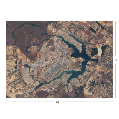 Earth Observing-1 Satellite Image of Brasilia, Brazil Jigsaw Puzzle
