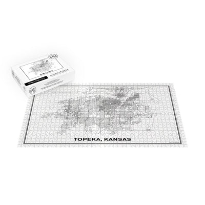 Street Map of Topeka, Kansas Jigsaw Puzzle