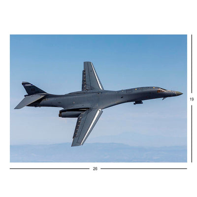 B1B Lancer Flies Over Huntington Beach CA During The Pacific Airshow Jigsaw Puzzle