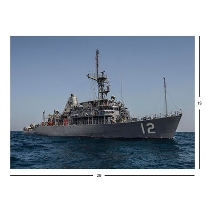 Mine Countermeasures Ship USS Ardent (MCM 12) Underway In 5th Fleet Jigsaw Puzzle