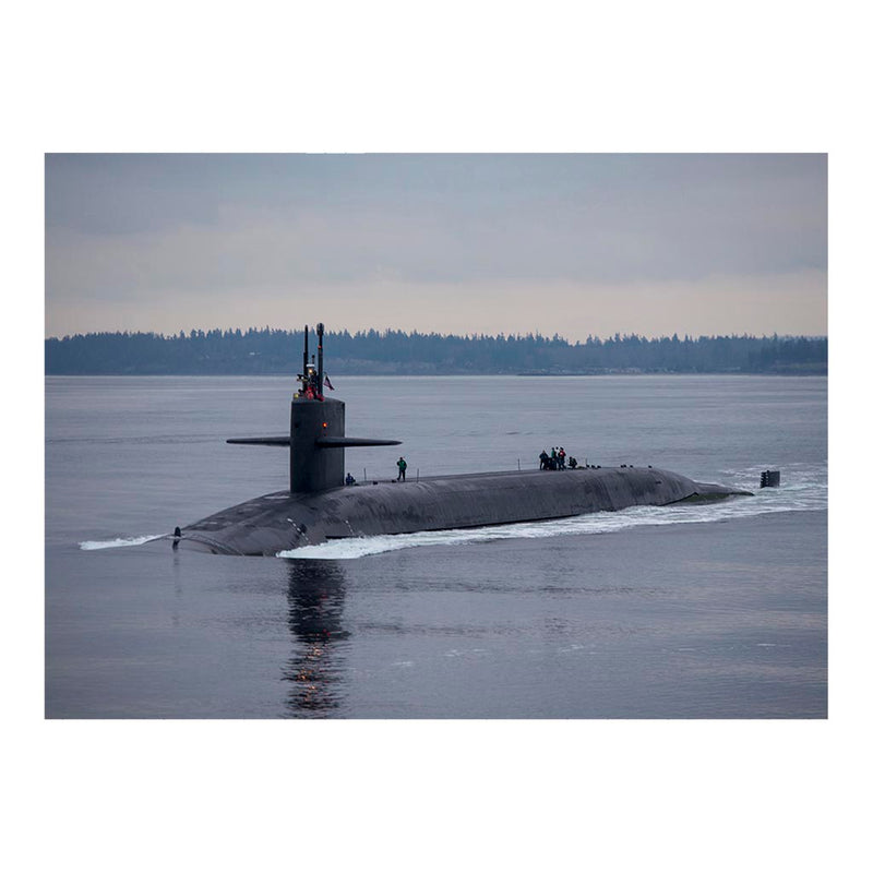 Ballistic-Missile Submarine USS Pennsylvania (SSBN 735) Transits the Hood Canal To Its Homeport Naval Base Kitsap-Bangor Jigsaw Puzzle