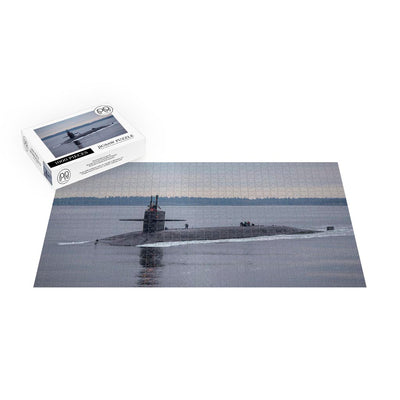 Ballistic-Missile Submarine USS Pennsylvania (SSBN 735) Transits the Hood Canal To Its Homeport Naval Base Kitsap-Bangor Jigsaw Puzzle