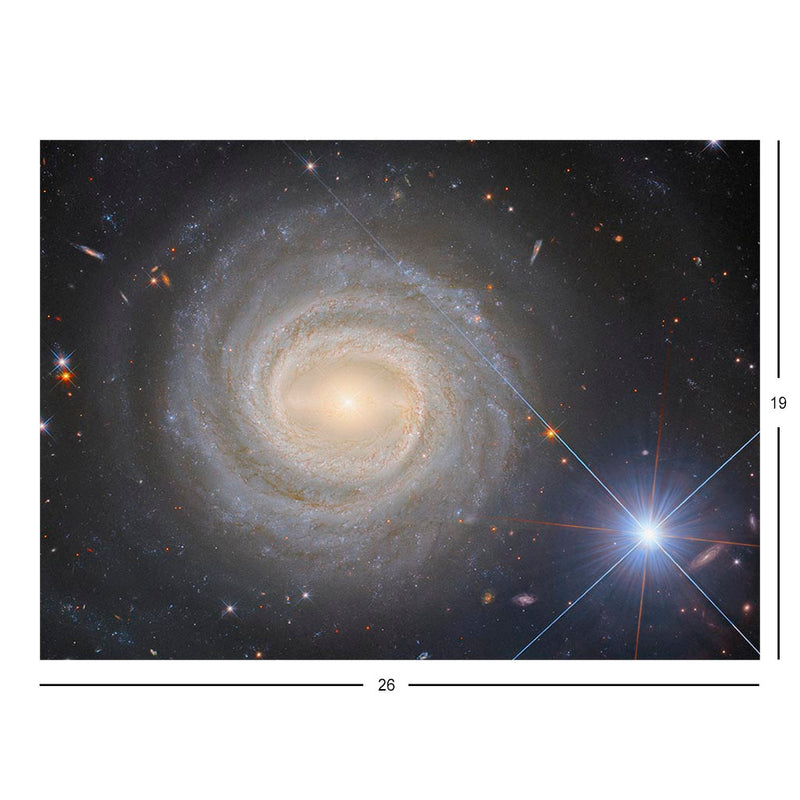 Hubble Telescope Image of Barred Spiral Galaxy NGC 3783 Jigsaw Puzzle