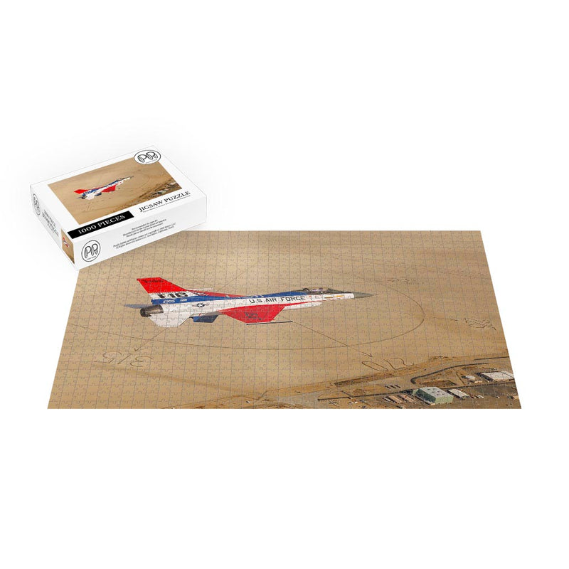 The F-16 Viper Demonstration Team Jet In Classic Livery Jigsaw Puzzle