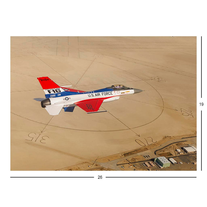 The F-16 Viper Demonstration Team Jet In Classic Livery Jigsaw Puzzle
