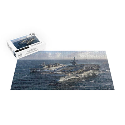 Support Ship USNS Arctic (T-AOE 8) Sails With Aircraft Carrier USS Harry S. Truman (CVN 75) Jigsaw Puzzle