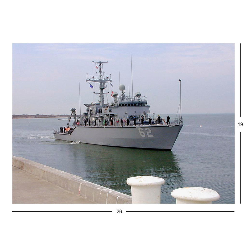 Coastal Minehunter USS Shrike (MHC 62) Returns To Homeport Of Ingleside, TX Jigsaw Puzzle