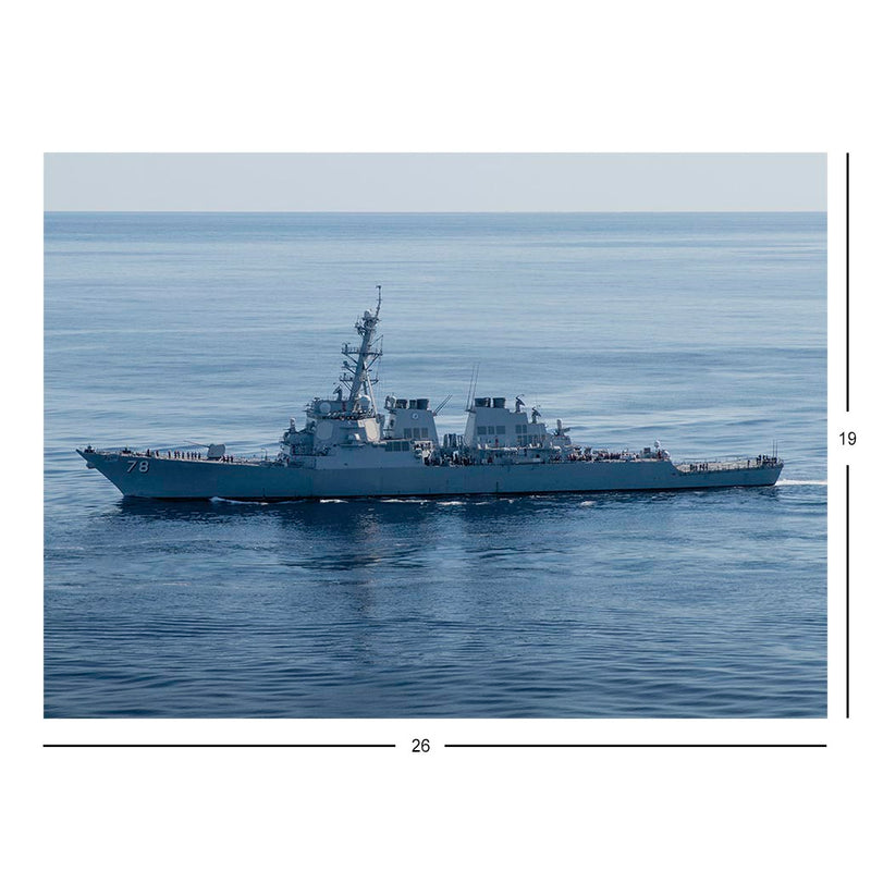 Guided-missile destroyer USS Porter (DDG 78) Replenishes At Sea Jigsaw Puzzle