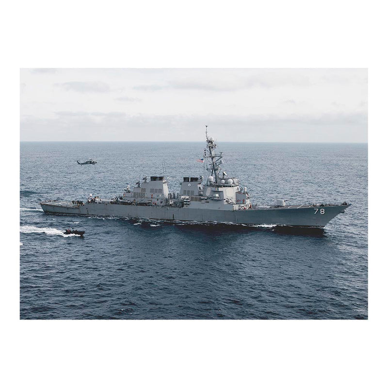 Guided-missile Destroyer USS Porter (DDG 78) Underway In The Atlantic Ocean Jigsaw Puzzle