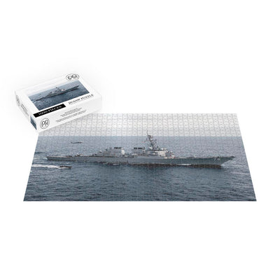 Guided-missile Destroyer USS Porter (DDG 78) Underway In The Atlantic Ocean Jigsaw Puzzle