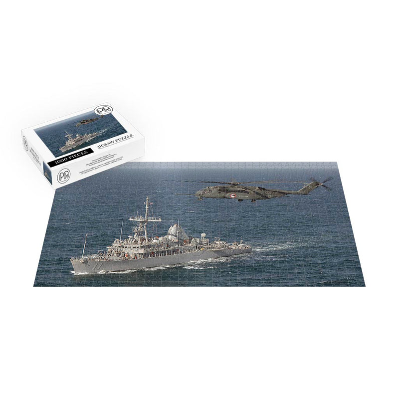 Mine Countermeasures Ship USS Gladiator (MCM 11) At Sea In The Persian Gulf Jigsaw Puzzle