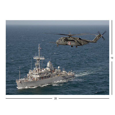 Mine Countermeasures Ship USS Gladiator (MCM 11) At Sea In The Persian Gulf Jigsaw Puzzle