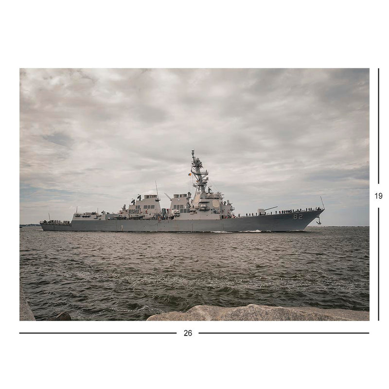 Guided-missile Destroyer USS Lassen (DDG 82) Departs Naval Station Mayport Jigsaw Puzzle