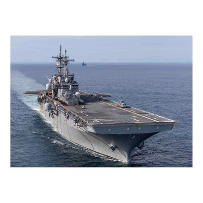 Assault Ship USS Wasp (LHD 1) Fueling At Sea Evolution Jigsaw Puzzle