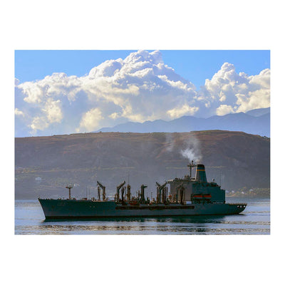 Fleet Replenishment Oiler USNS Leroy Grumman (T-AO 195) Arrives In Souda Bay, Greece Jigsaw Puzzle