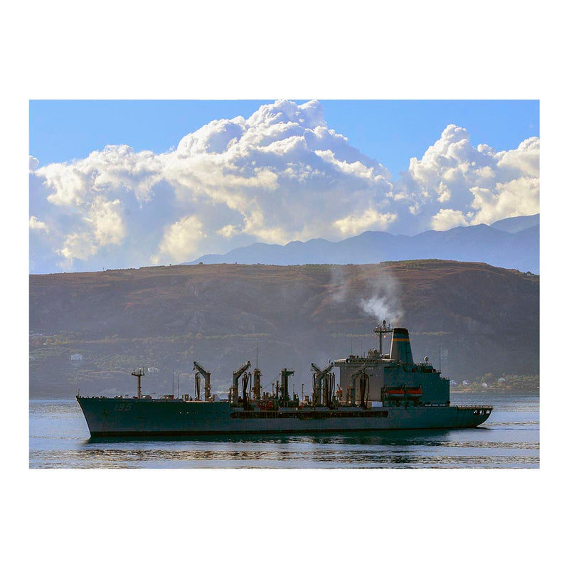 Fleet Replenishment Oiler USNS Leroy Grumman (T-AO 195) Arrives In Souda Bay, Greece Jigsaw Puzzle