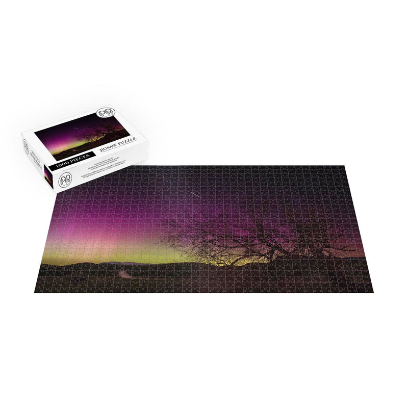 Aurora over Utah Jigsaw Puzzle