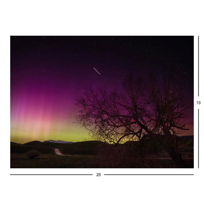 Aurora over Utah Jigsaw Puzzle