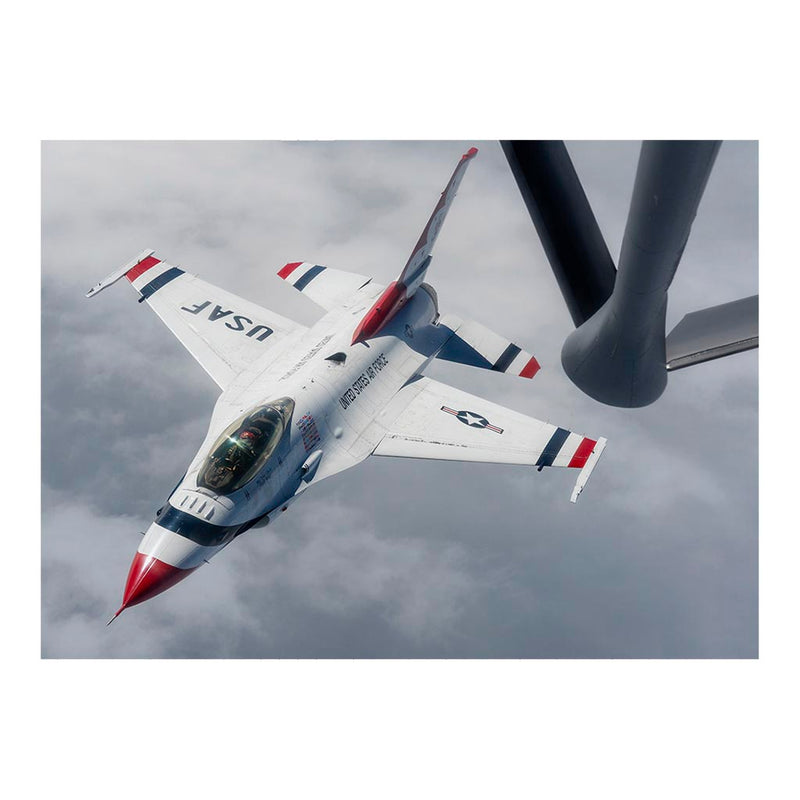 Thunderbirds F-16 Close-up with KC-135 Stratotanker Jigsaw Puzzle