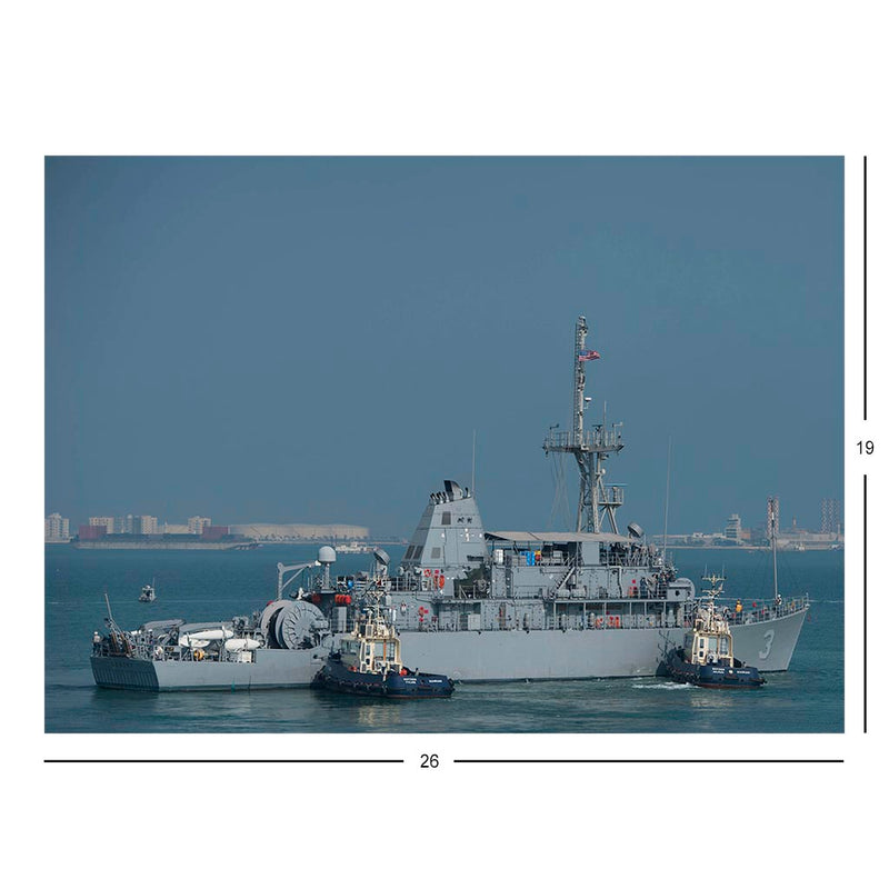 Mine Countermeasures Ship USS Sentry (MCM 3) Gets Underway In Bahrain Jigsaw Puzzle