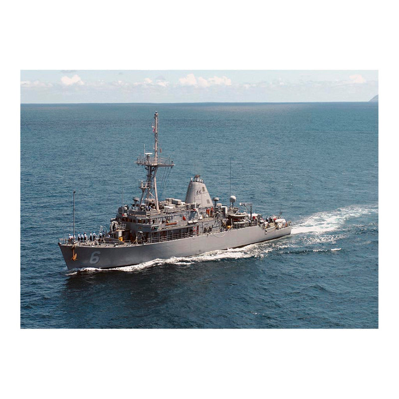 Mine Countermeasures Ship USS USS Devastator (MCM 6) At Sea Off California Coast Jigsaw Puzzle