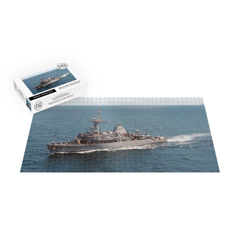 Mine Countermeasures Ship USS USS Devastator (MCM 6) At Sea Off California Coast Jigsaw Puzzle