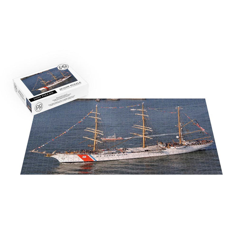 The Coast Guard Cutter Eagle (WIX 327) Sails Into Brooklyn Jigsaw Puzzle