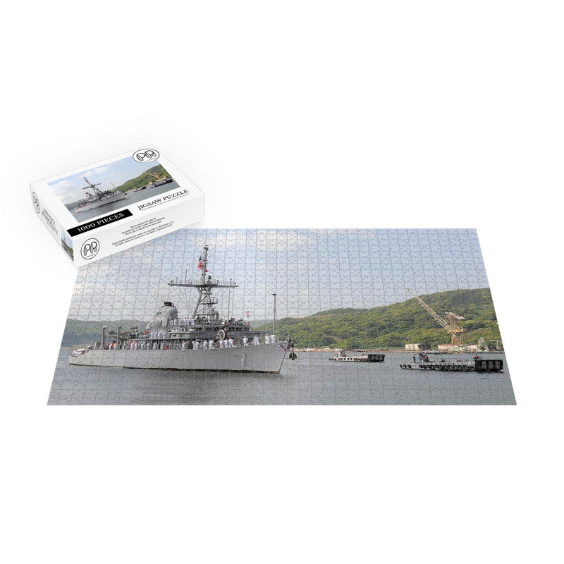 Mine Countermeasures Ship USS Patriot (MCM 7) Returns To Sasebo, Japan Jigsaw Puzzle