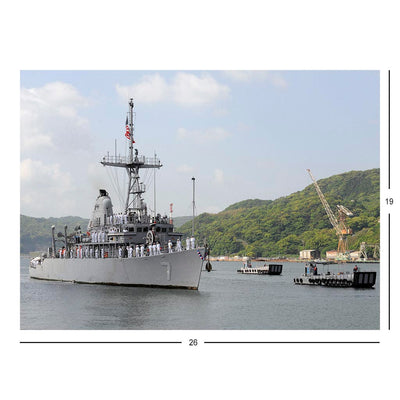 Mine Countermeasures Ship USS Patriot (MCM 7) Returns To Sasebo, Japan Jigsaw Puzzle