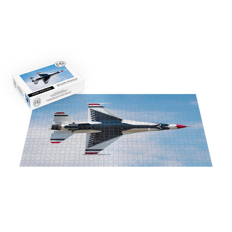 The Thunderbirds Perform During The Columbus Air Show Jigsaw Puzzle